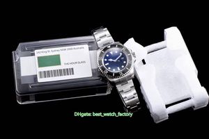 Super Fábrica Super Versão Relógios 43mm Sea-Dweller116660 126660 D-Blue 904L Aço À Prova D 'Água CAL.3235 Movimento Mecânico Automático Mens Watch Relógios de Pulso Masculino