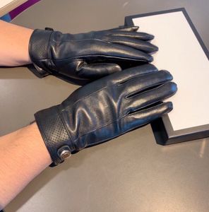 Мужчины зимние пять пальцев перчатки личности короткие утолщенные перчатки бархатные теплые водонепроницаемые перчатки