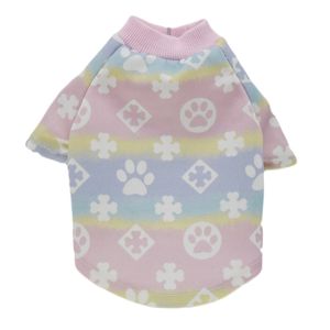 Roupas para cães de grife, camisa para animais de estimação, roupas para cães, roupas para cães, impressão por sublimação, letras, moletom colorido para cachorros, camiseta para cães pequenos, chihuahua, poodle, azul L A340