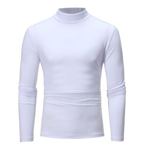 Men's T-Shirts White Button Ups Express Extra Slim Fit Dress Shirt Stretch Bottoming Color Reaction Men T For MenMen's