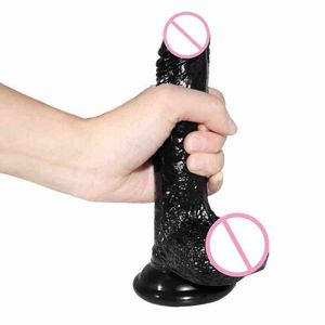 Nxy Dildo Aspirazione del pene Falso Masturbazione per adulti Sesso Modello invertito Cristallo colorato 0316