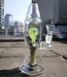 Neue Ankunft Shishas Interne Recycler Glas Bong Lava Lampe Öl Dab Rigs Wasser Bongs 14mm XL-LX3