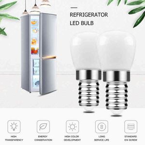 Hcnew LED-Kühlschrank-Glühbirne, 3 W, E14, Kühlschrank-Maisbirne, AC 220 V, LED-Lampe, weiß/warmweiß, energiesparende Kühlschrankbeleuchtung H220428