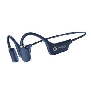 True Bone Conduction 2nd Generation Air Bluetooth Headphones for Sanag Waterproof Bilateral Stereo Wireless Sports Headphones