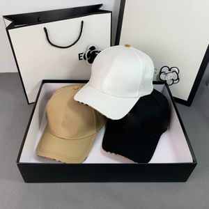 Czapki z daszkiem Letnia designerska czapka z daszkiem Męskie i damskie Pary Jednolity kolor List w kratę Casquette