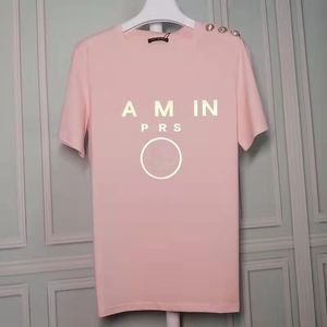 Erkek T-Shirt Moda Sıcak Damgalama Mektup Baskı Üst Adam Ve Kadın Pamuk Rahat Kısa Kollu Yaz Çift Giymek S-3XL