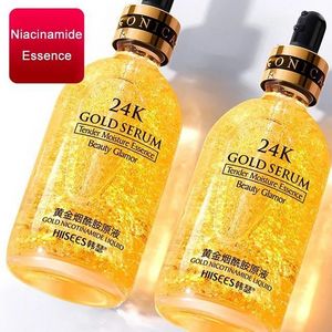 Aksesuarlar Parçalar 24K Gold Face Serum Nemlendirici Beyazlatıcı Günü 100ml satılık 100 ml yaşlanan anti kırışıklık kullanarak