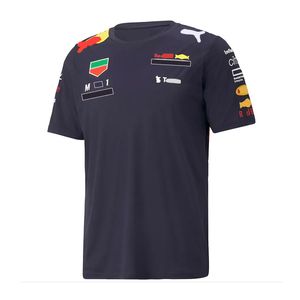 Clássico ReBull F1 T-shirt Vestuário Fórmula 1 Fãs Fãs de Esportes Radicais Respirável f1 Roupas Top Grandes Manga Curta Personalizada