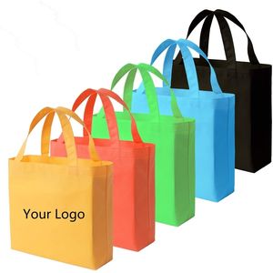 20 Stück Vliesstoff-Einkaufstasche mit Henkel, Business-Tasche für Partygeschenke, wiederverwendbare Tasche, personalisierbar, 220704