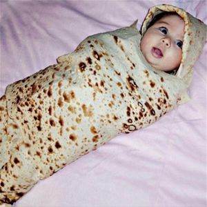 Burrito nowonarodzone koce śpiące kapelusz Zestaw Zestaw Zabawne ciepłe opakowanie na niemowlęcie Y201009236I