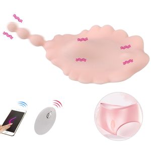 Vibratori Bluetooth intelligenti per le donne Stimolatore del clitoride Spina vaginale Perline anali Masturbatore femminile Mutandine Giocattoli sexy Merci erotiche