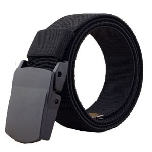 Ta weo Casual Canvas Breathable Belt Width 1 5 3 8 cm Plastic Press Buckle Men s Elastic Belts High Quality 220712