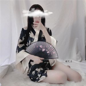 Ethnic Clothing Japanese Style Kimono Yukata Women Sexy Lingerie Underwear Erotic Set Lady Pajamas Robes Party Mini Dress BathrobesEthnic