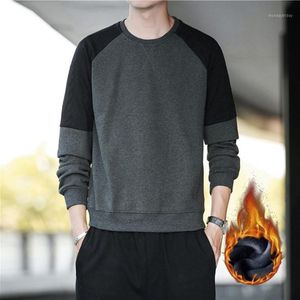 Men's Hoodies & Sweatshirts WS1 Autumn And Winter Sweater Plush Thickened Long Sleeve T-shirt Body Round Neck Versatile Warm