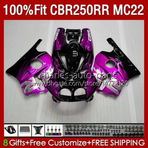 Iniezione MC22 250CC Per HONDA CBR250 CC CBR 250RR 250 RR Metallic Rosa 90 91 92 93 94 95 1996 1997 1998 1999 131No.228 CBR250RR 1990 1991 1992 1993 1995 96 97 9 8 99 Carenatura