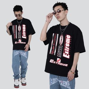 Mens designer t camisa qualidade oversized unisex carta gráfico t harajuku homem streetwear y2k anime coágulo designer camisas