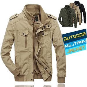 남성 군대 재킷 스프링 가을 남자면 폭격기 파일럿 재킷 더하기 남성용 크기 재킷 lj201013