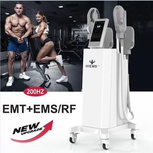 Potente body dimagrante EMS Elettromagnetico Neo EMSlim 4 manico con macchina RF Muscle Trainer Stimolatore Rimozione del grasso Attrezzatura per la costruzione di muscoli