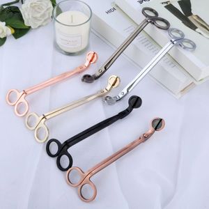 Candle Wick Trimmer Stainless Steel Candles Scissors Trim Wick Cutter Snuffer Round Head Black Rose