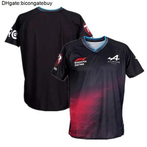 Fórmula Uno Alpine F1 Team T Shirt Alonso Blue Manija corta 2022 Nueva camiseta Oficial de ventas Venta Vupy Vupy de verano