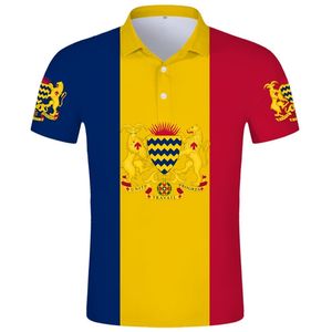 Chad polo skjorta gratis anpassat diy namn tcd country polo skjorta nation flagga td arabiska chadian tchad franska arabiska tryckpo kläder 220702