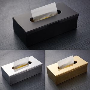 Toilet Paper Holders Black Livng Room Napkin Box Stand Wall Mounted Holder Rack Waterproof Tissue Bathroom Retro Metal ShelfToilet