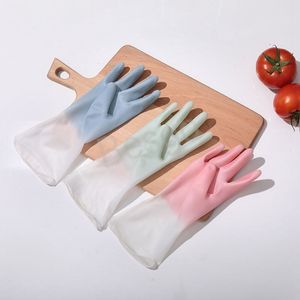 Kitchen Cleaning Gloves Hotel Wash Bowl Pot Rubber Glove Housework Clean Glove Bathroom Clothing Cleans Waterproof Supplies BH6819 WLY