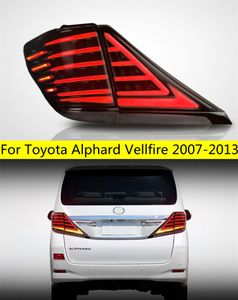 Lâmpada traseira de estilo de carro para Toyota Alphard Vellfire 2007-2013 Luzes traseiras LEDS LUZES DE ESTACAÇÃO DE ESTACIONAL