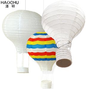 5PC große Luftballon Papierlaterne Regenbogen hängende Kugel weiße chinesische Laternen Hochzeit Geburtstag Urlaub Party Dekor 220611