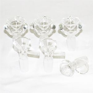 Rökning Tillbehör Dry Herb Slide Glass Bowls 10mm 14mm 18mm Glass Filter Bowl för Bongs och Ash Catcher