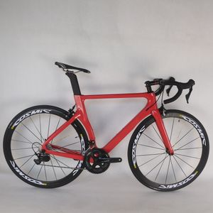 Seraph Aero Road Carbonfaser BB386 Complete Bike TT-X2 mit 105-R7000 GroupSet und Aluminiumrowset