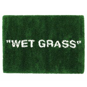 Modern Hypebeast Style 'WET GRASS' Area Rug - Aesthetic Sneaker Floor Mat, Perfect for Parlors, Bedrooms, and Playrooms