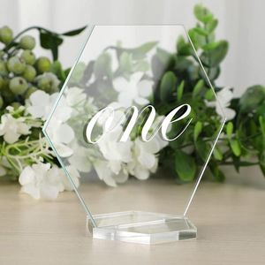 Wholesale acrylic place cards resale online - Party Decoration x Clear Acrylic Place Cards Guest Name Signs For Wedding Centerpiece DecorParty