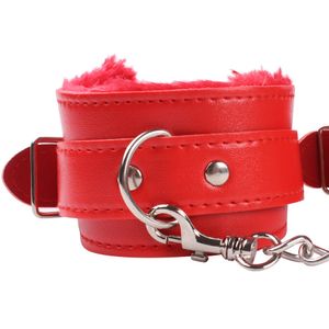 Wholesale leather toys gay for sale - Group buy Adult sexy Leather Handcuffs Fluff Rivets Binding Bondage Porn Chains SM Nightclub Show sexyy Gay Props Temptation Striptease Toys
