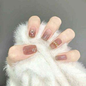 Wholesale nails p for sale - Group buy NXY False Nails Wear removable nail patch fake finished product manual p otherapy sticker waterproof