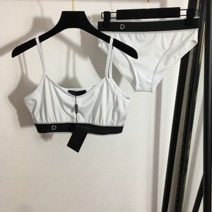 Lazer Sling Sutiã Set Mulheres Algodão Underwear Carta Designer Lingerie Set Esportes Fio Livre Bras Terno