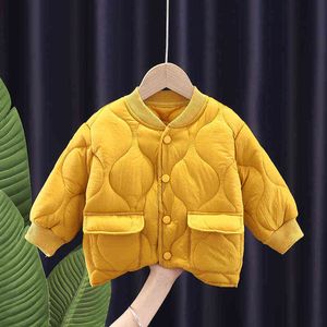 New Children Parka Winter Jacket For Girl Boys Winter Top Coat Kids Warm Thicken Velvet Hooded Baby Jackets Causal Outerwear J220718