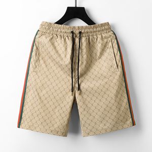 Herren-Shorts im europäischen Stil, Sommer, Laufen, Sport, Strand, Hose, Designermarke, Wabenmuster, bedruckte Baumwolle, Stretch, lockere, schnell trocknende Jogginghose mit elastischem Bund