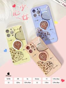 Mobile Phone Cases LOVE diamond cover Cute woman for iphone13 13promax 12promax 12 11 soft silicone material newest fashion style with Metal Bracket