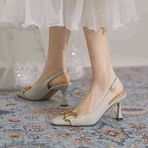 Sandalen Damen 2022 Sommer neue Schuhe alte High Heels