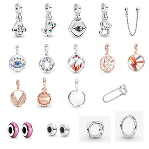 Charm in argento sterling 925 Fuoco all'interno Ali ardenti Tappo di bottiglia fortunato Mini medaglione Ciondola ME Charms Fit ME Bracciali fai da te 799669C01 799668C01 789693C01 799674C01