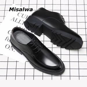 Misalwa Elevador Homens Dress Shoes 4/7/9 Cm Homens Formal Sapatos Inverno / Primavera Negócios Clássicos Homens de Luxo Oxfords Calçado Sapatos 220321