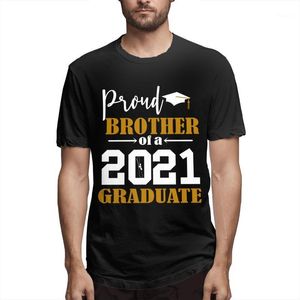 Herren-T-Shirts, stolzer Bruder eines Absolventen 2022, weißes Grafik-T-Shirt, kurzärmeliges T-Shirt, lustige Sommer-Tops