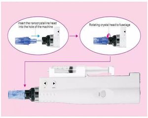 Güvenilir Cilt Bakımı Dermapen İğne Kartuşu Elektrik Mikroiğnedling Otomatik Mezoterapi Kristal Nano İğne Derma Pen