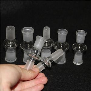 Hocka Bong 드롭 다운 어댑터 14mm 남성 18mm 애쉬 포수 재활용기 재활용기 오일 딱딱한 장비 유리 물 파이프 그릇 버블러