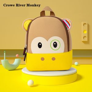 3D Kids Cartoon Animal Wzór plecak Lekki wodoodporny oddychający oddychający studenci School School Bag dla Toddler Boys Girls 220725