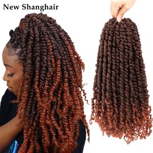 24 inç Tutku Twist Saç Su Dalgası Örgü Saç Kelebek Style Strands Tığ Örgileri Bohem Saç Uzantıları BS01