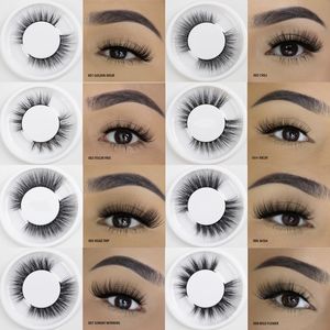 Künstliche Nerz-Wimpern, 3D-Wimpern, superweiche natürliche falsche Wimpern, flauschige gefälschte Nerz-Wimpern, Make-up, tierversuchsfreie Wimpern aus Seide für Augenverlängerungen