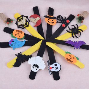 Pulseira de Halloween Pumpkin Ghost Bat Spider Spranha Pluguch Kids Kids Halloween Loop Decoration Party Favor