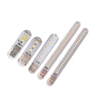 Book Lights 3 8 24 LEDs Mini USB DC 5V Reading Book Lamp Portable Desk Night Light Ultra Bright SMD5730 Bead For Power Bank PC Laptop